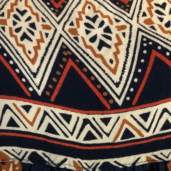 🎄 Angie romper boho  style navy geometric SZ M - Picture 5 of 9